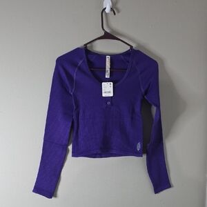 Free People Movement Bail Out Layer Shirt NWT